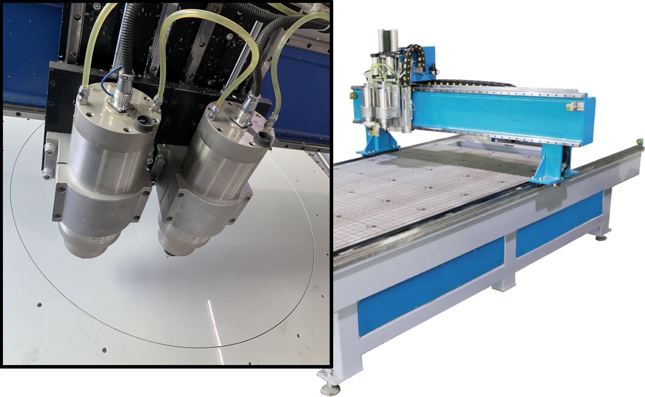CNC Double Spindle Cutting Machine