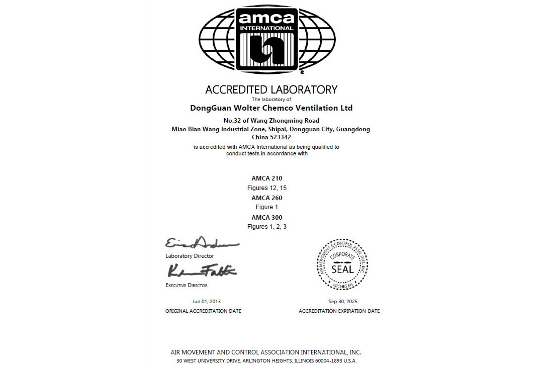 AMCA Certification